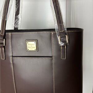 Dooney & Bourke Brown Leather Tote Bag